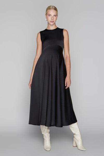 Apparalel Monroe Maternity Dress in Black