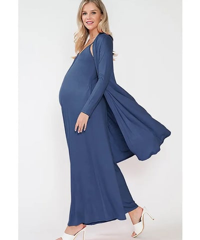 Bump City The Hannah Jumpsuit Set (Denim Blue)