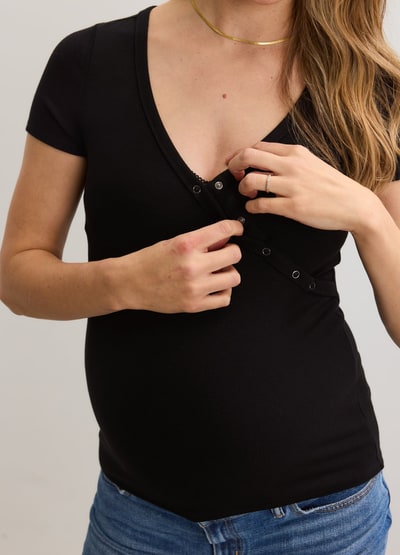 HATCH The Softest Rib Nursing Tee