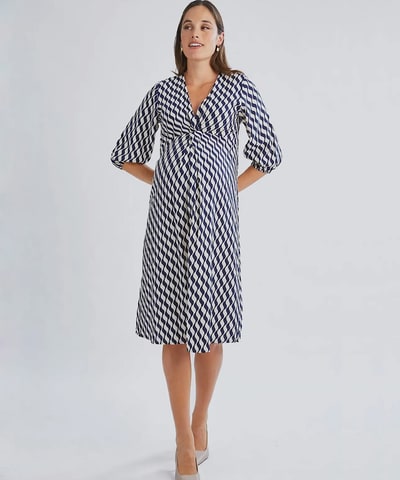 Bump City The Elea Geometric Wave Dress