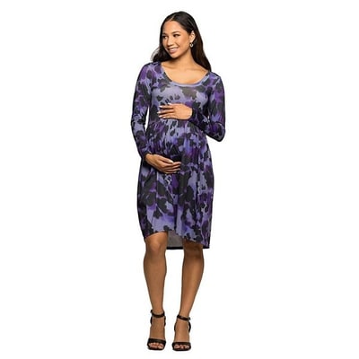 Kohl's Maternity 24Seven Comfort Apparel Long Sleeve Empire Waist Dress