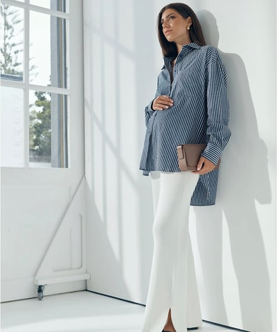 Bump City The Journal Shirt (Navy Stripe)