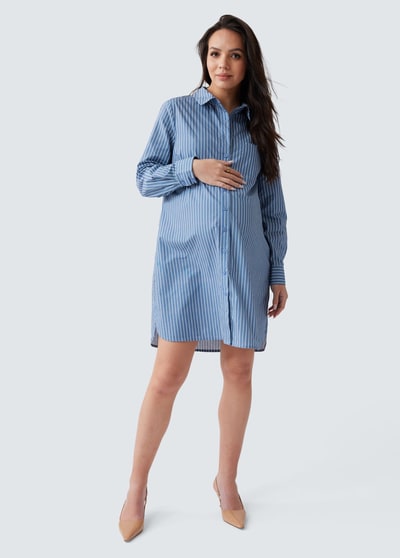 Ingrid & Isabel The Dad Maternity Poplin Shirt Dress