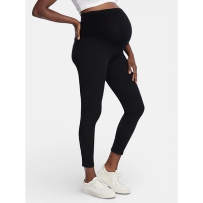 Target Women's Essential Stretch Secret Fit Over the Belly Maternity Leggings - Black - Size: Medium - Motherhood Maternity