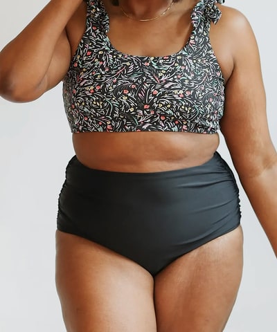 Bump City Moderate Coverage High Waist Bikini Bottoms
