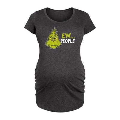 Kohl's Maternity Dr. Seuss Grinch Ew.. People Graphic Tee