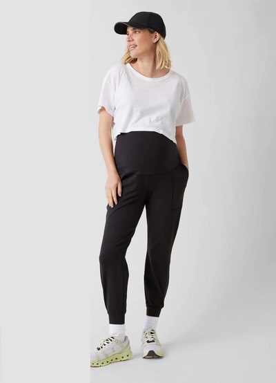 Ingrid+Isabel The Live In Maternity Black Active Jogger Pant