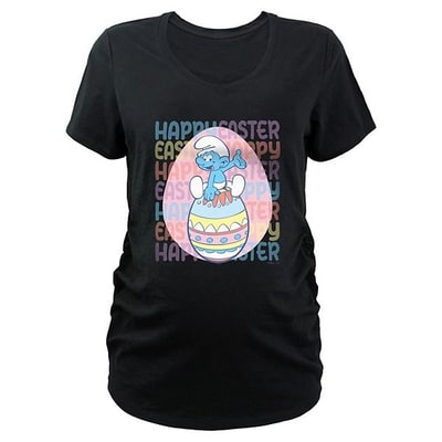 Kohl's Maternity Smurfs Happy Easter Graphic Tee
