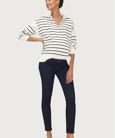 Bump City Hatch: The Slim Maternity Jean (Dark Denim)