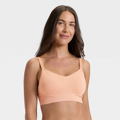 Target Women's Nursing Lightly Lined Seamless Bralette - Auden™ Pearl Tan M