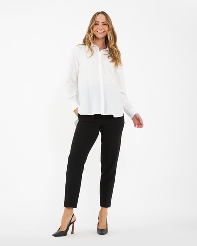 Ripe Maternity Alexa Classic Crop Pant  Black