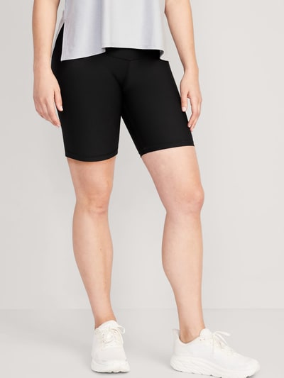 Old Navy Maternity Full Panel PowerSoft Postpartum Support Biker Shorts -- 8-inch inseam