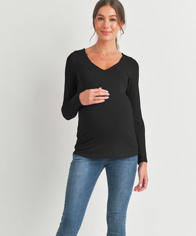 Bump City The Long-Sleeve Maternity Top (2 Colors)