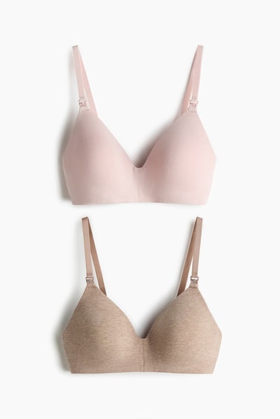 H&M MAMA 2-pack Padded Cotton Nursing Bras