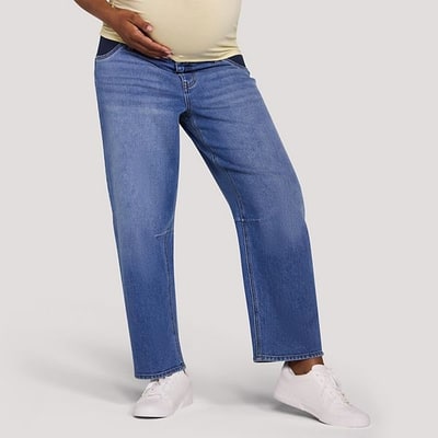 Kohl's Maternity Motherhood® Pull-On Dart Barrel Jeans