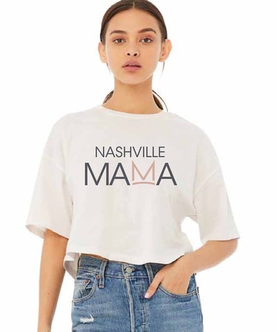 Bump City The Nashville Mama Crop Tee