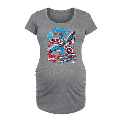 Kohl's Maternity Marvel Captain America Graphic Tee