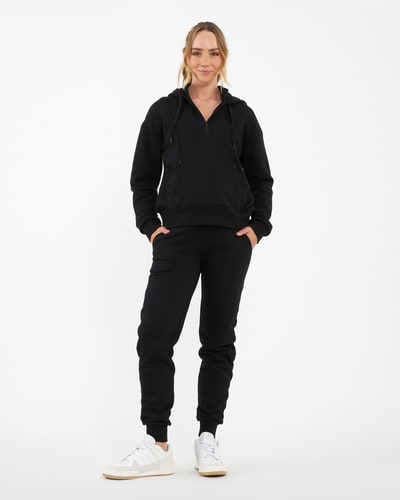 Ripe Maternity Taylor Over Tummy Joggers  Black