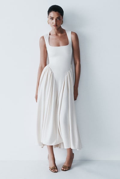 MESHKI Sharon Scuba Jersey Midi Dress