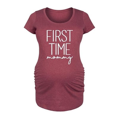 Kohl's Maternity First Time Mommy Graphic Tee