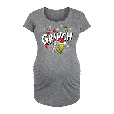 Kohl's Maternity The Grinch Logo Group Graphic Tee