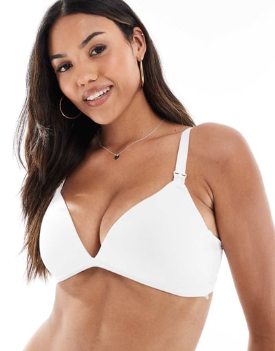 ASOS Mamalicious Maternity nursing bra in white