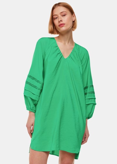 For The Creators Grace V Neck Dress in Green