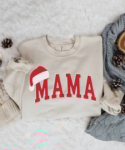 Bump City The Mama Santa Hat Sweatshirt