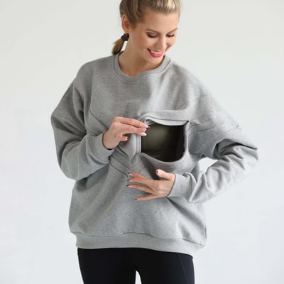 Milk & Baby Isabella Oversized Nursing & Pregnancy Sweatshirt