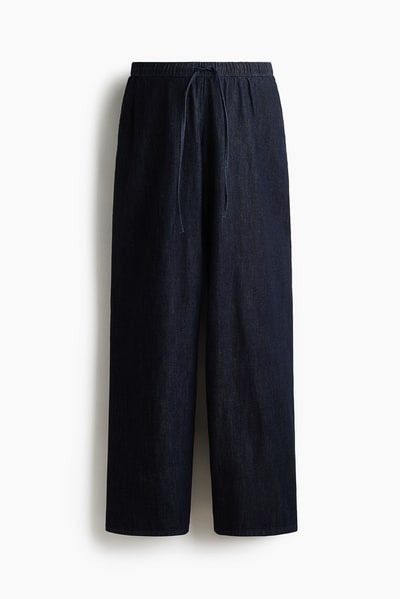 H&M MAMA Denim Drawstring Pants