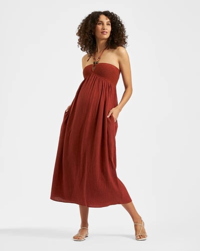 Special Addition Evie Crochet Dress Amber