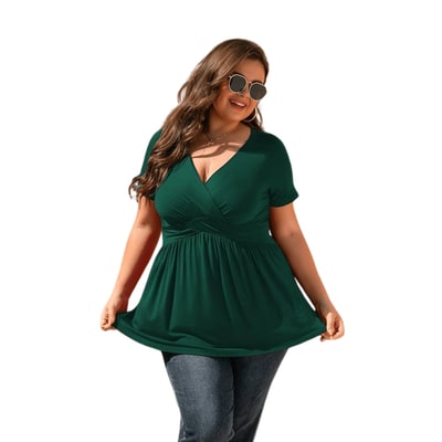 Mamafique Plus Size V-Neck T-Shirt