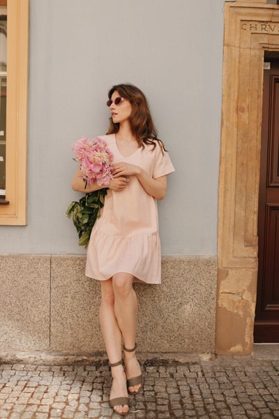 For The Creators Cateleya Short Sleeved Breastfeeding Dress