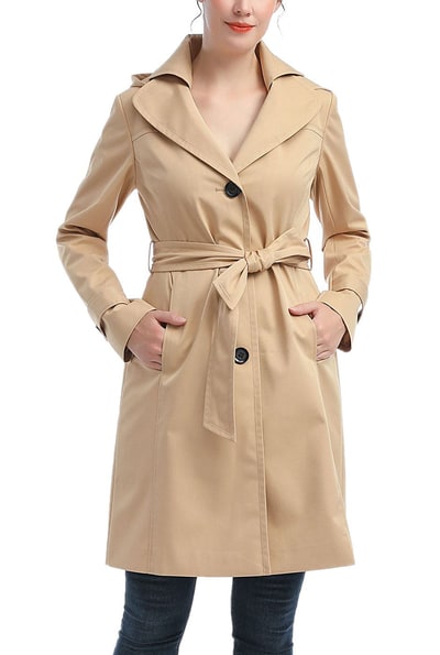 Kimi + Kai Kimi + Kai Women's "Adel" Waterproof Hooded Trench Coat