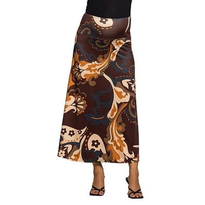 Kohl's Maternity 24Seven Comfort Apparel Elastic Waist Maxi Skirt