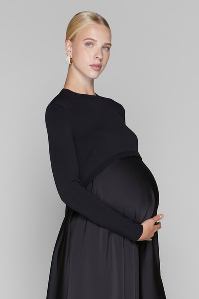 Apparalel Monroe Maternity Top in Black