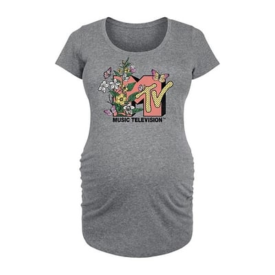 Kohl's Maternity MTV Botanical Art Graphic Tee