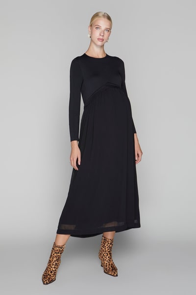 Apparalel Russell Maternity Dress in Black