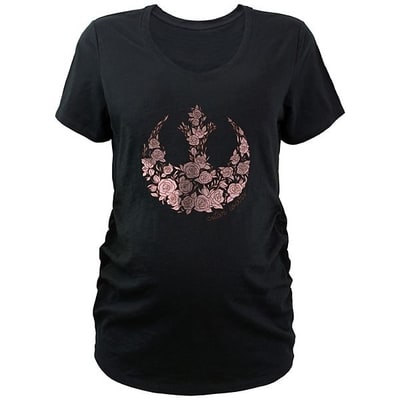 Kohl's Maternity Star Wars Rose Rebel Emblem V-Neck Graphic Tee