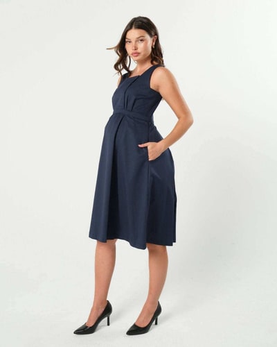Milk & Baby INTO THE BLUE Petite Maternity & Nursing Dress