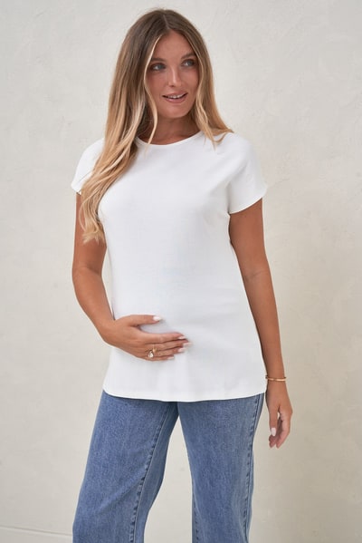 Bae the Label Minimalist Stretch Jersey Tee