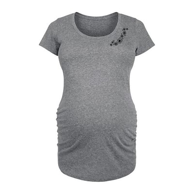 Kohl's Maternity Sketched Florals Graphic Tee