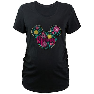 Kohl's Disney's Mickey Mouse Hello Spring Maternity V-Neck Graphic Tee