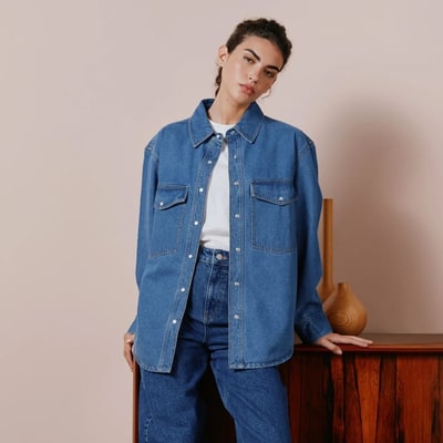 For The Creators Denim Oversize Shirt