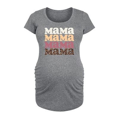 Kohl's Maternity Mama Leopard Graphic Tee