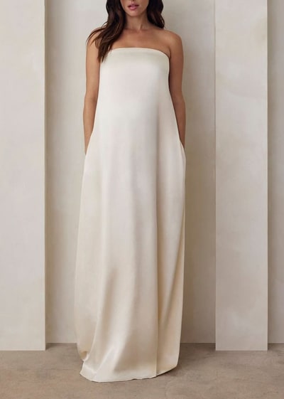 BUMPSUIT Brushed Satin Gown