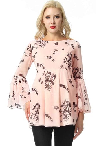 Kimi + Kai Kimi + Kai Maternity "Gesa" Floral Print Blouse