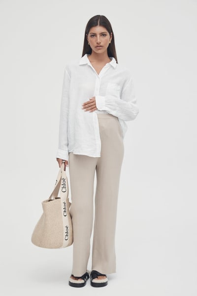 Legoe Heritage Knit Split Hem Pant