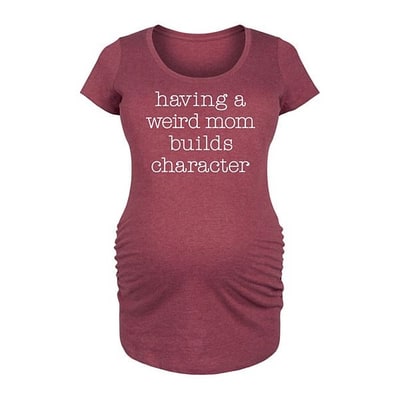 Kohl's Maternity Having A Weird Mom Builds Character Graphic Tee