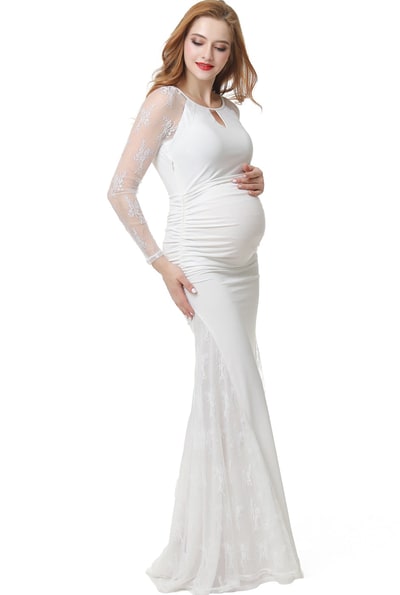 Kimi + Kai Kimi + Kai Maternity "Mae" Mermaid Maxi Dress